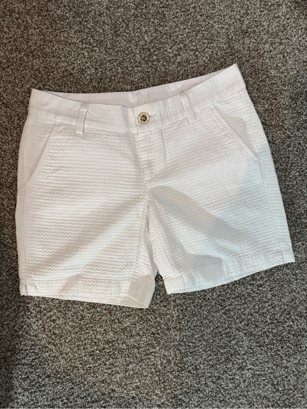Lilly Pulitzer White Textured Women's Shorts